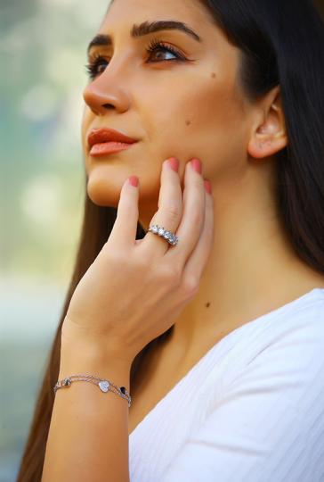 FEMININ RING SILBER